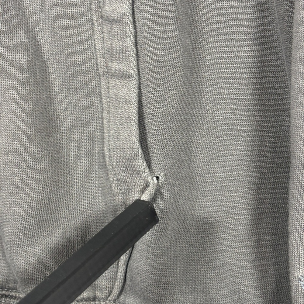 American Eagle Sweatshirt Mens XXL Gray Super Soft Snap Mock Neck Pullover - Picture 3 of 9